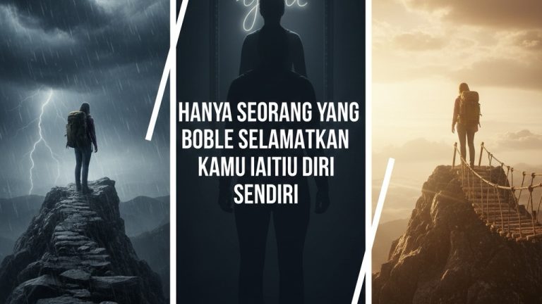Hanya Seorang Yang Boleh Selamatkan Kamu iaitu Diri Sendiri