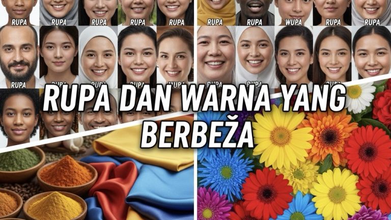 Rupa dan Warna Yang Berbeza